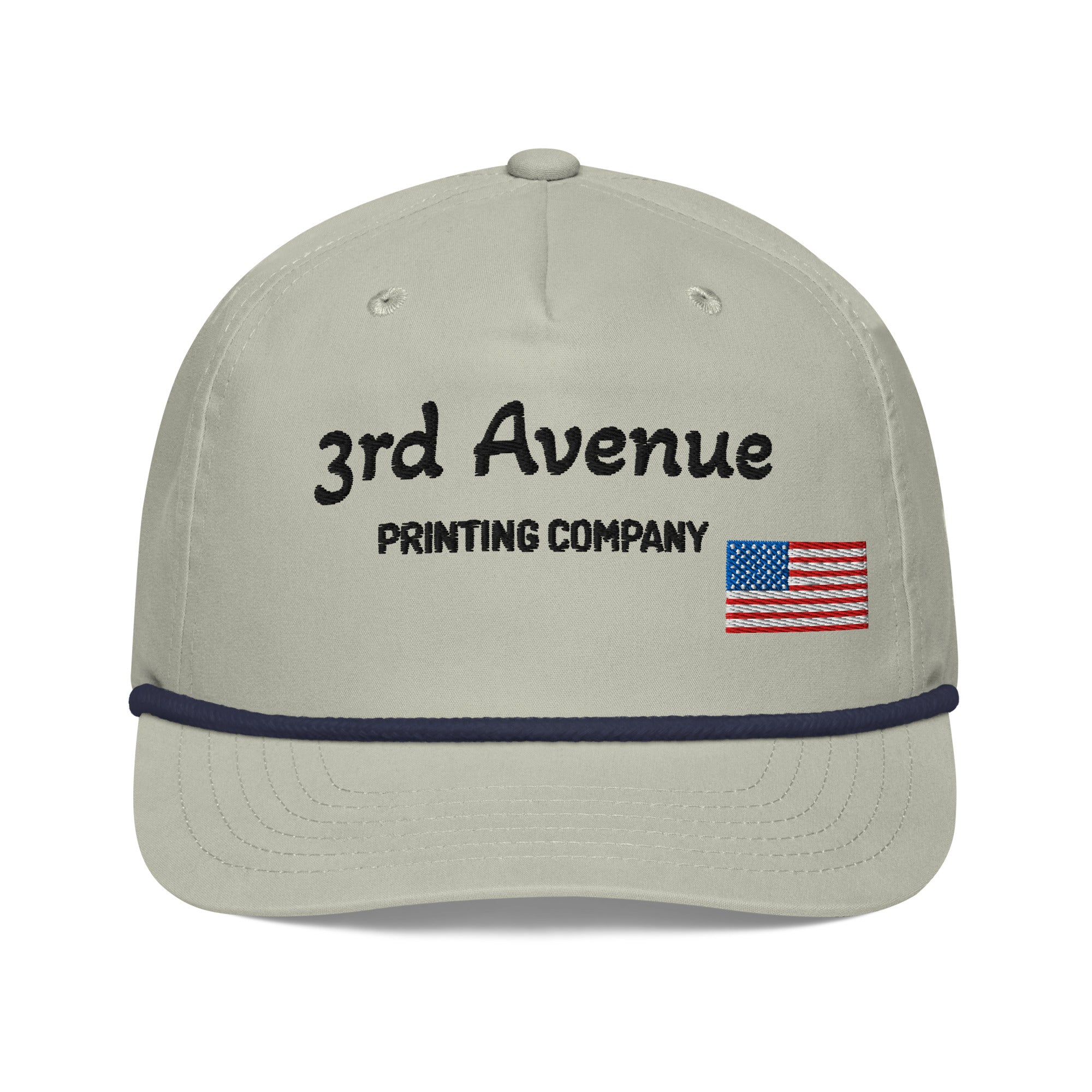 3rd Avenue Prints Business Hat With American Flag, Embroidered Golf Hat — view 2