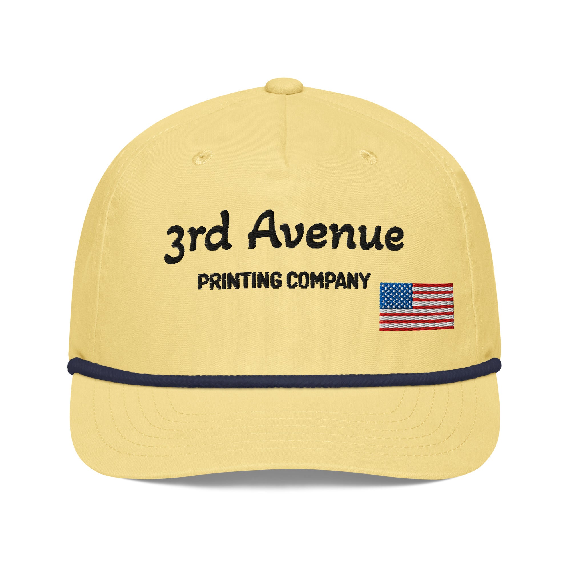 3rd Avenue Prints Business Hat With American Flag, Embroidered Golf Hat — view 3