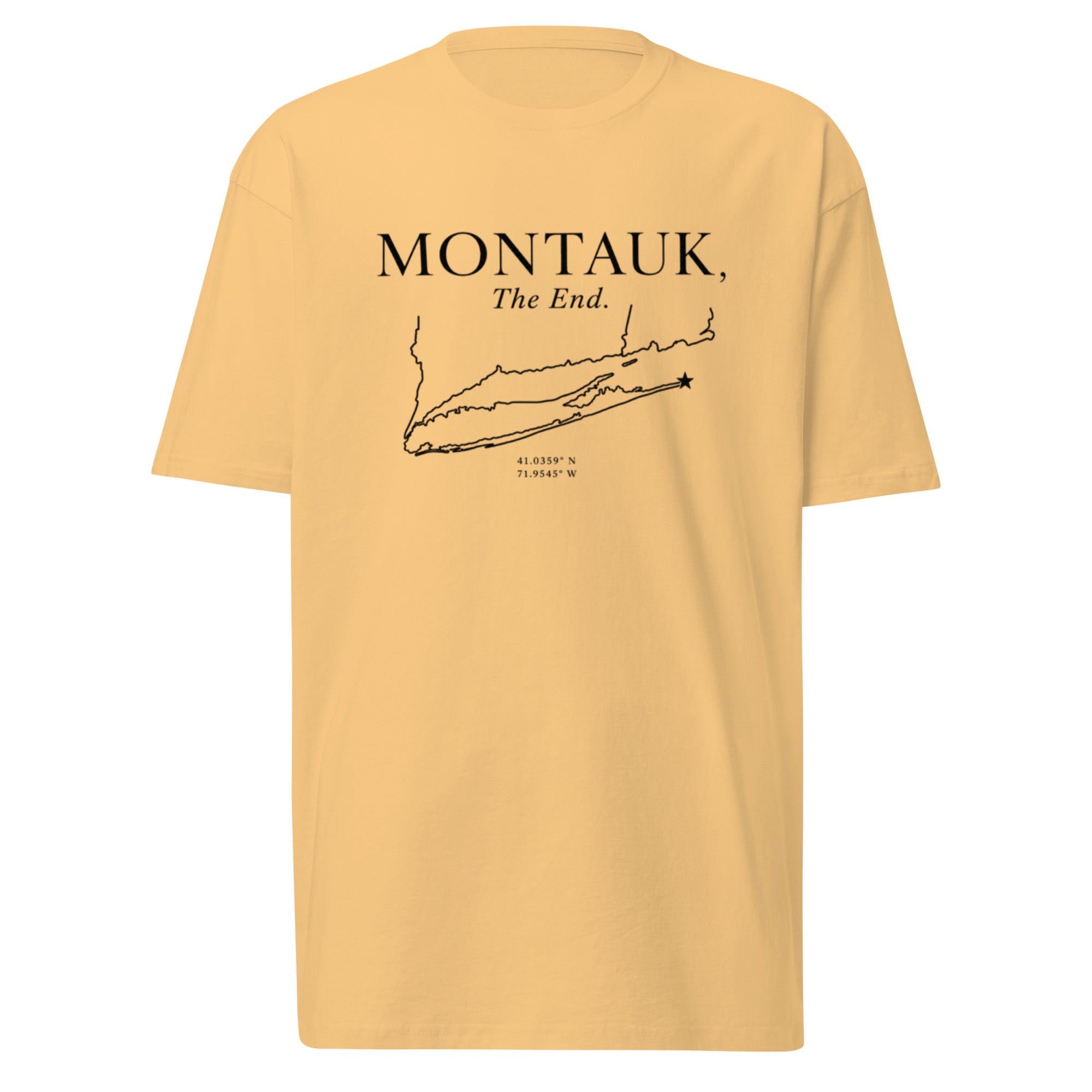 Montauk, The End. Premium Cotton Tee Shirt — view 4