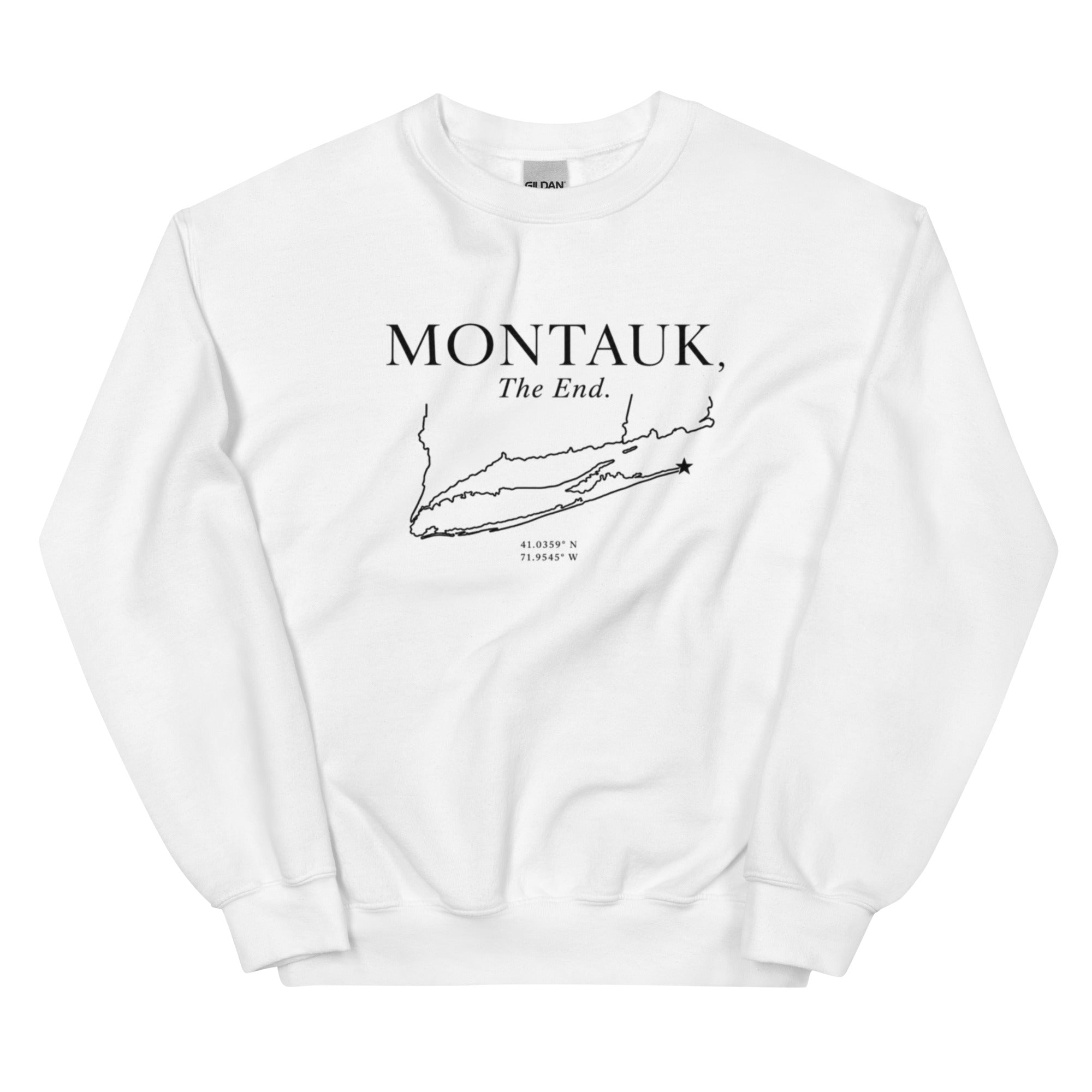 Montauk, The End. Cotton Crew Neck