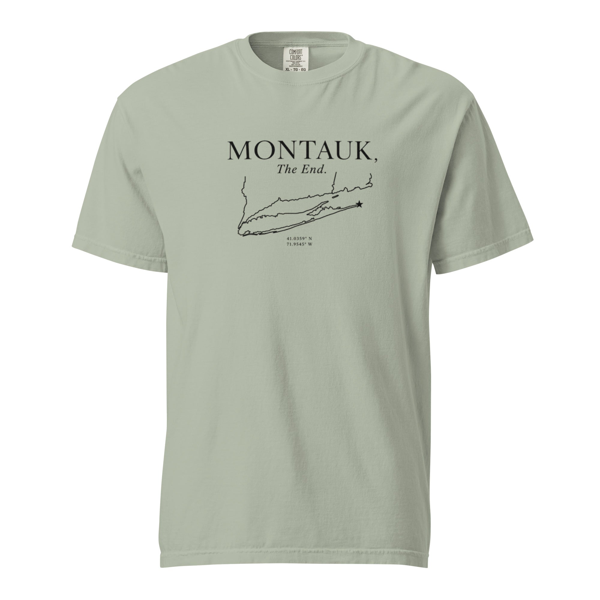 Montauk, The End. Comfort Colors Cotton Tee Shirt — view 7