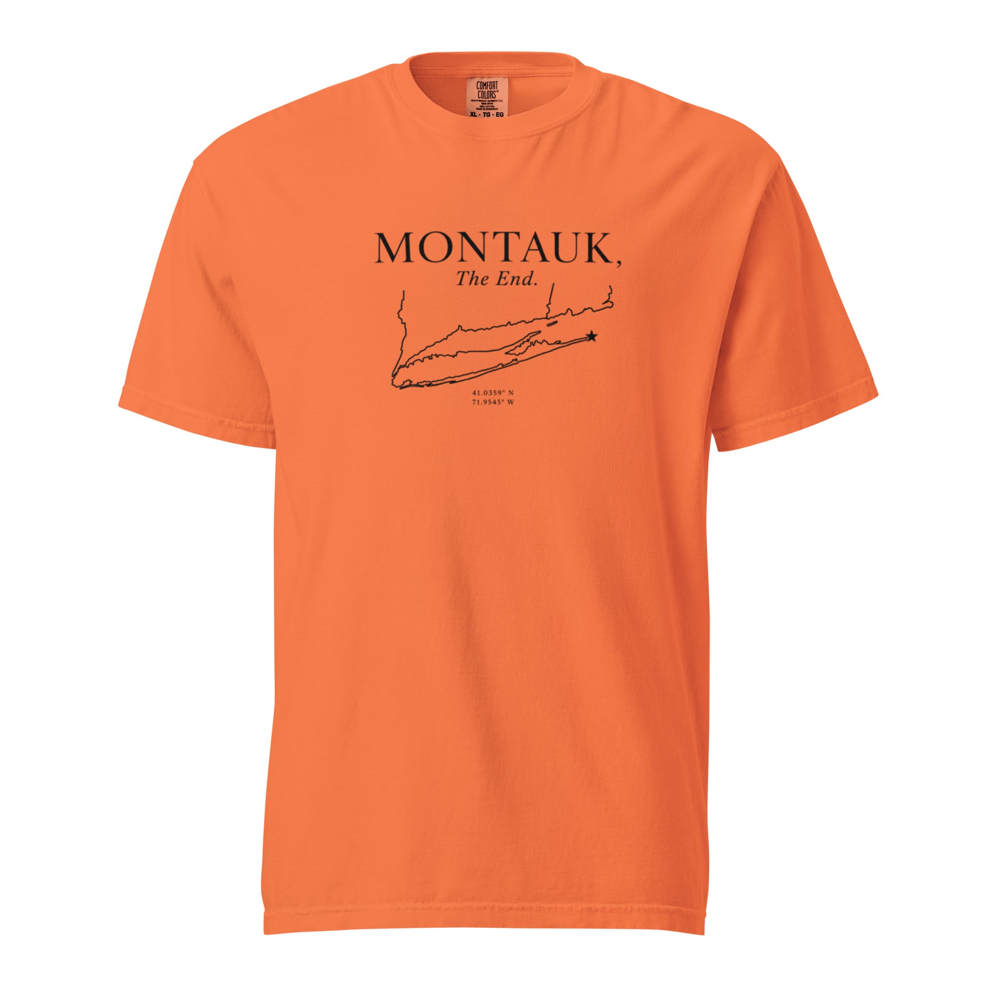 Montauk, The End. Comfort Colors Cotton Tee Shirt — view 3