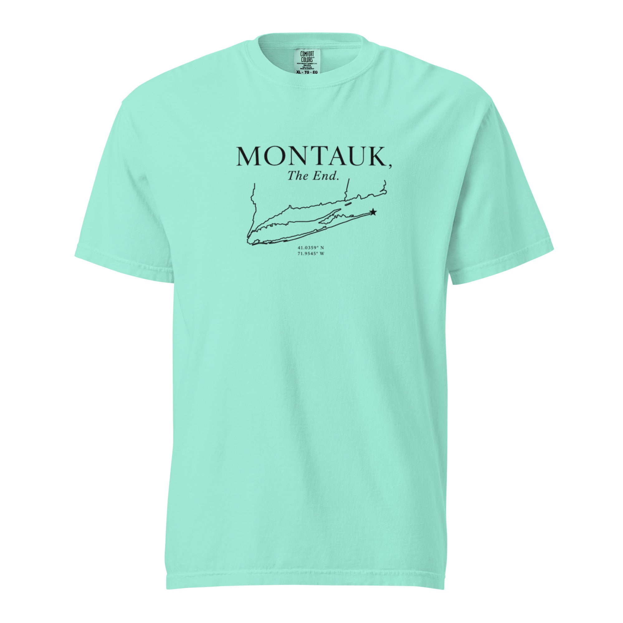 Montauk, The End. Comfort Colors Cotton Tee Shirt — view 10