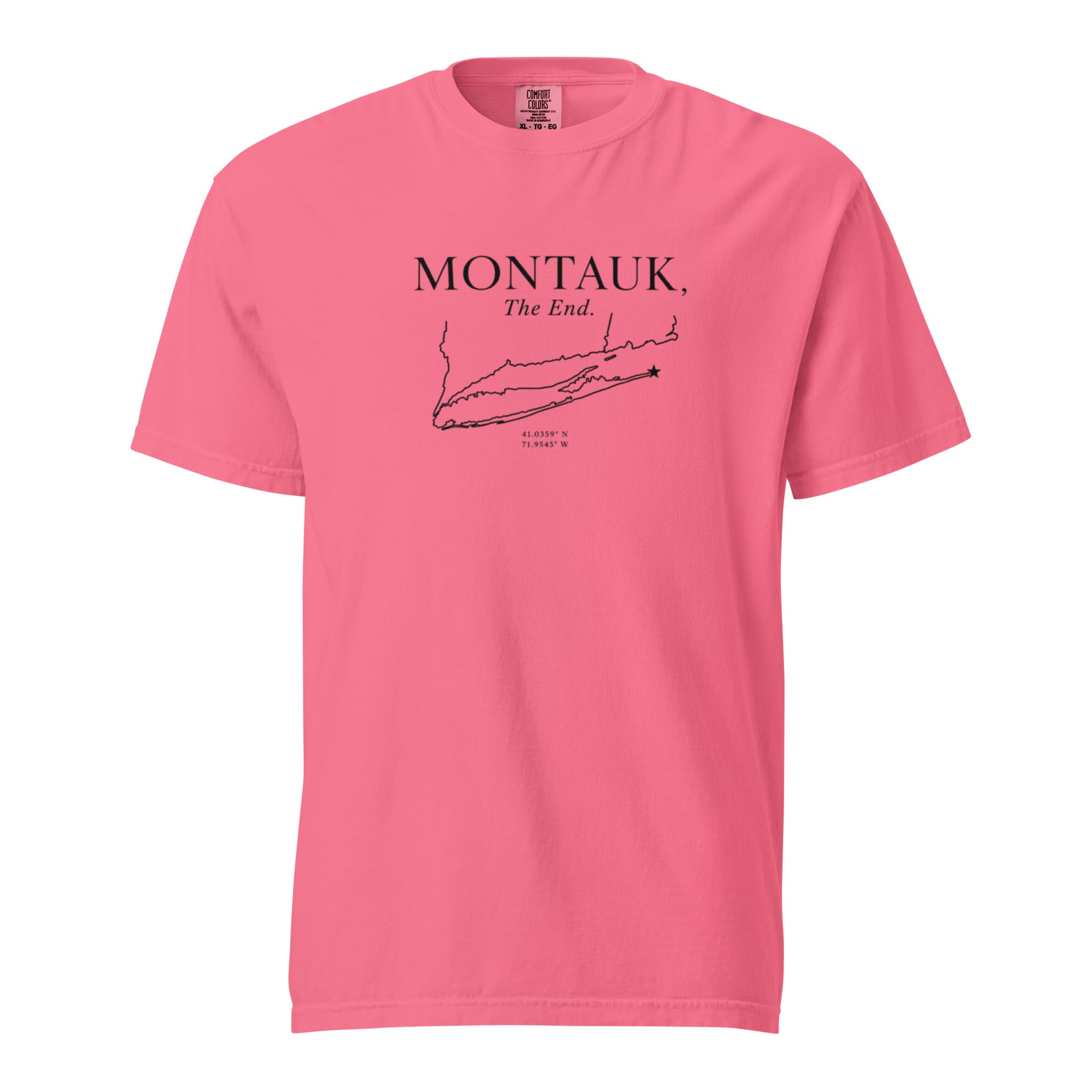 Montauk, The End. Comfort Colors Cotton Tee Shirt — view 5