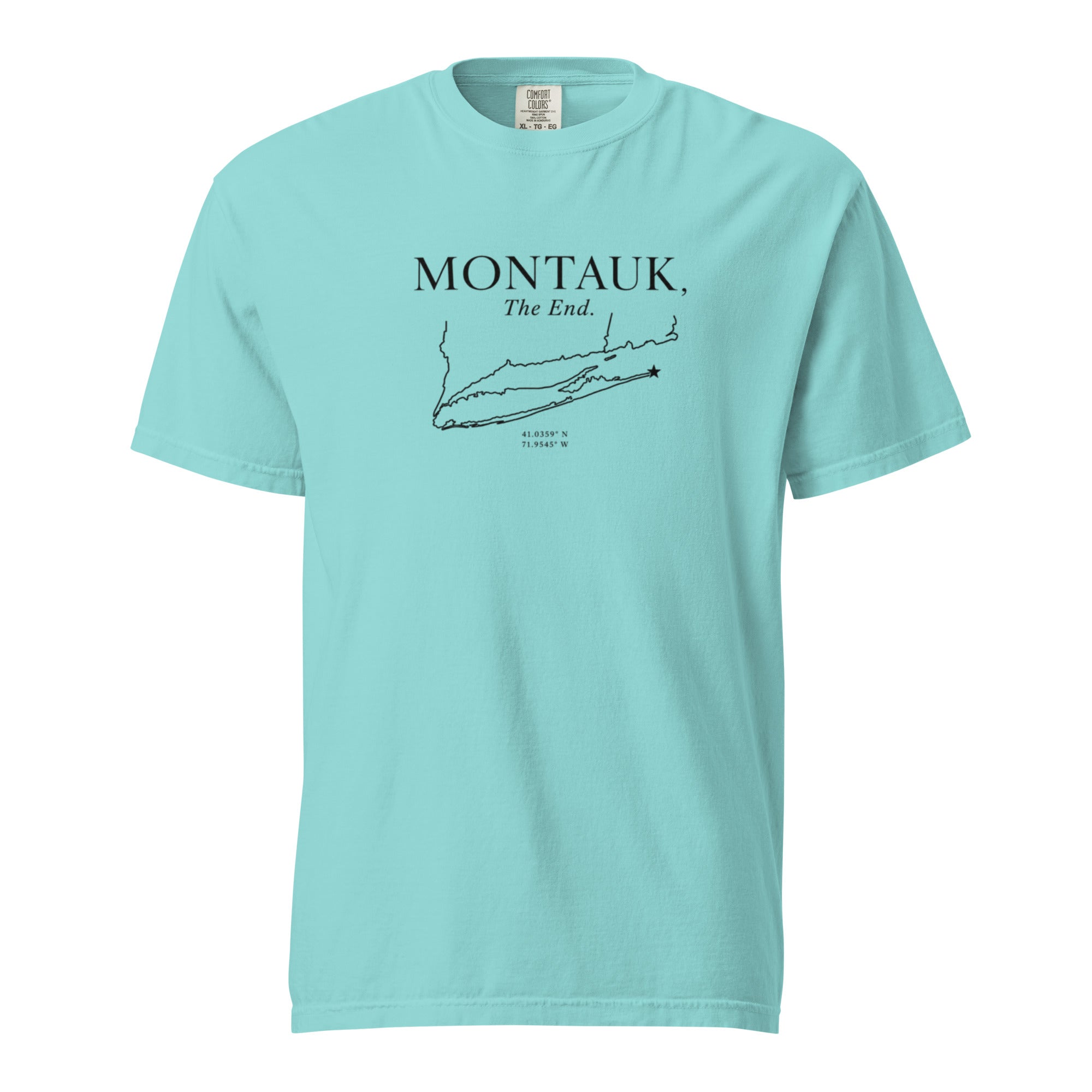 Montauk, The End. Comfort Colors Cotton Tee Shirt — view 8
