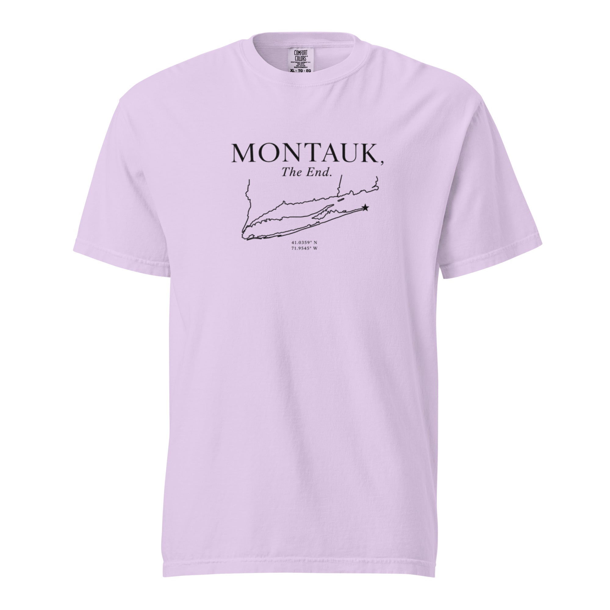 Montauk, The End. Comfort Colors Cotton Tee Shirt — view 9