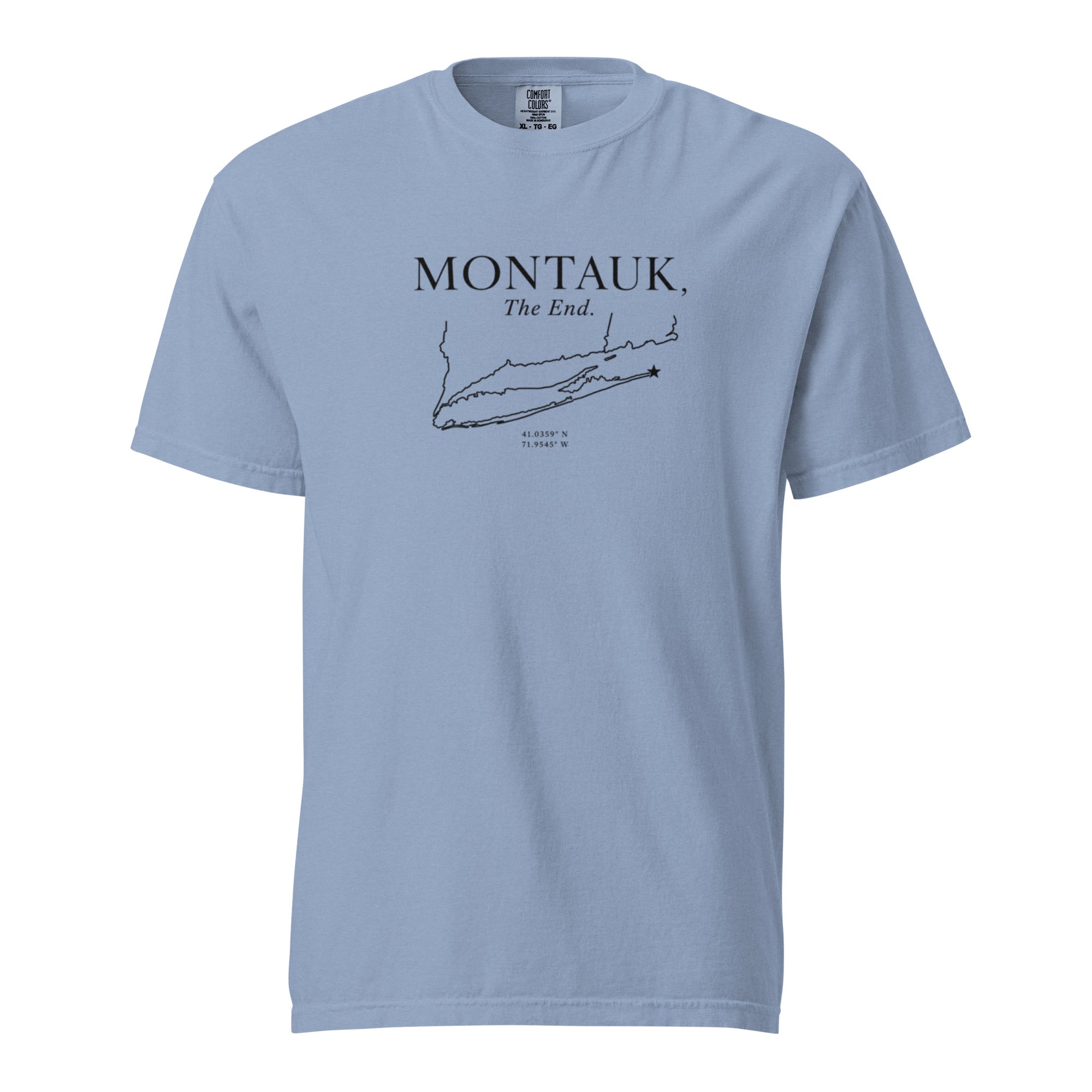 Montauk, The End. Comfort Colors Cotton Tee Shirt — view 6