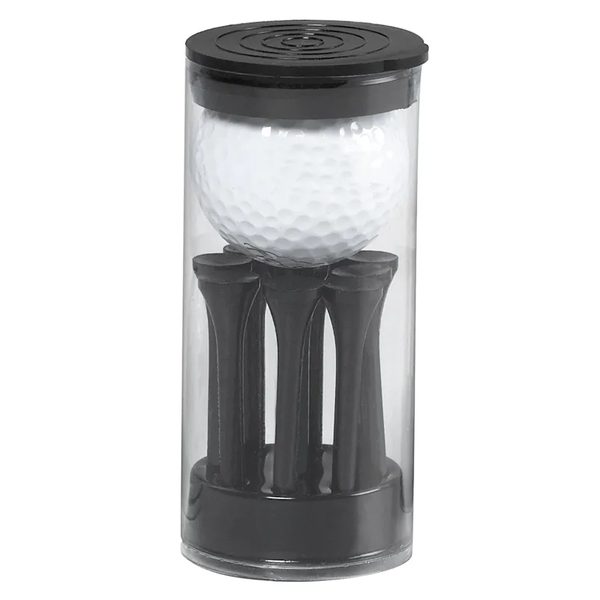Golf Ball & Tees in Tube